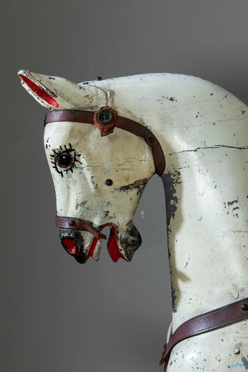 Anonimocavallo Inglese Vittoriano a Dondolo Basculante