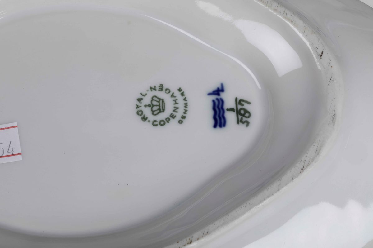 Servizio da Tavola Blue Fluted Danimarca, Manifattura Royal Copenaghen, 1975-1979 Circa