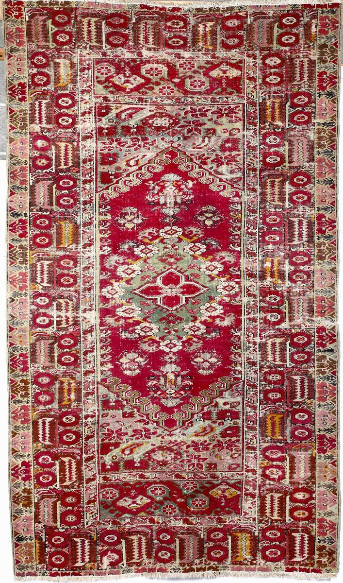 Tappeto Ghiordes, Anatolia fine XIX secolo inizi XX secolo  - Auction Carpets - Time Auction - Cambi Casa d'Aste