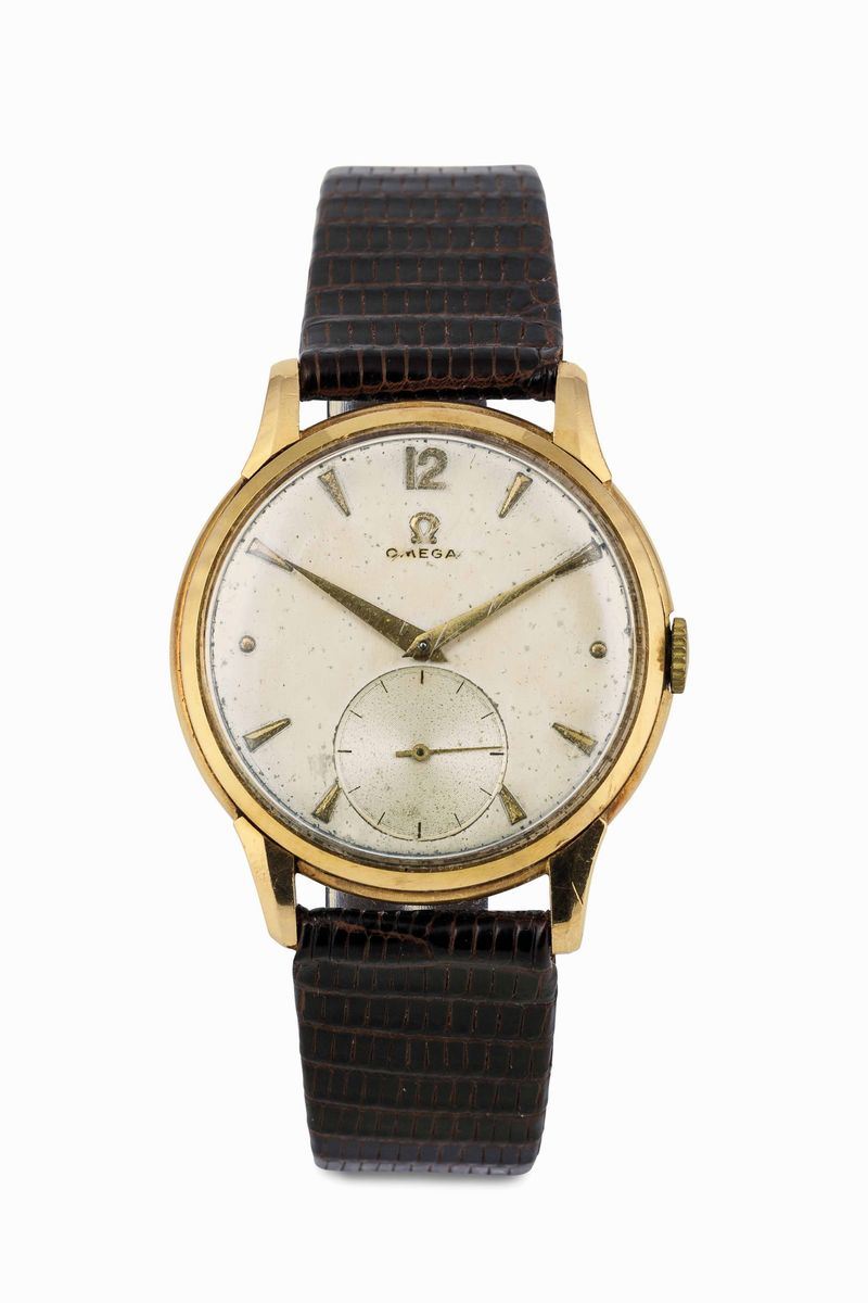 OMEGA - Elegante orologio a carica manuale in oro giallo, 37mm, circa 1950  - Asta Orologi da Polso e da Tasca  - Cambi Casa d'Aste