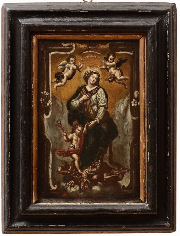 Scuola del XVIII secolo Madonna con Bambino Gesù