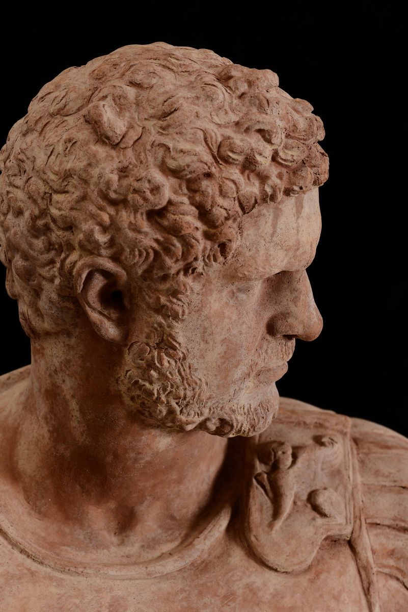 Busto Dell’imperatore Caracalla. Terracotta. Scultore del XX-XXI Secolo