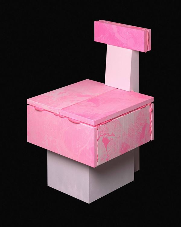 Hitencho with FRACAS Gallery Pop Series, Pink Chair, 2019