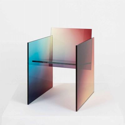 Germans Ermics With Galleria Rossana Orlandiombre Glass Chair, 2017