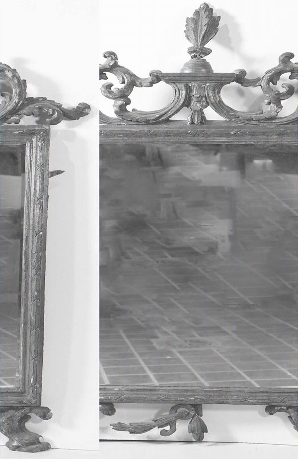 Lotto di specchiere e cornici con fregi dorati, XIX - XX secolo