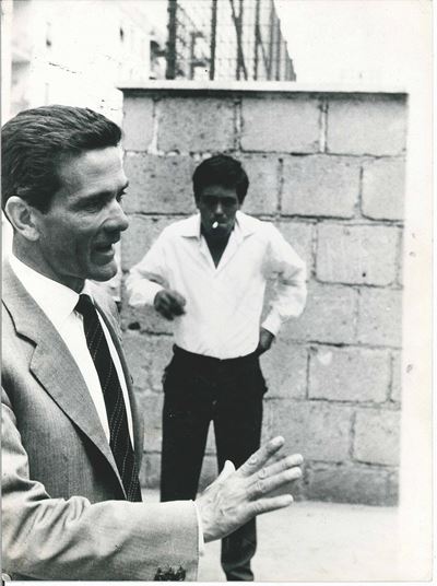 Pier Paolo Pasolini con Francesco Citti