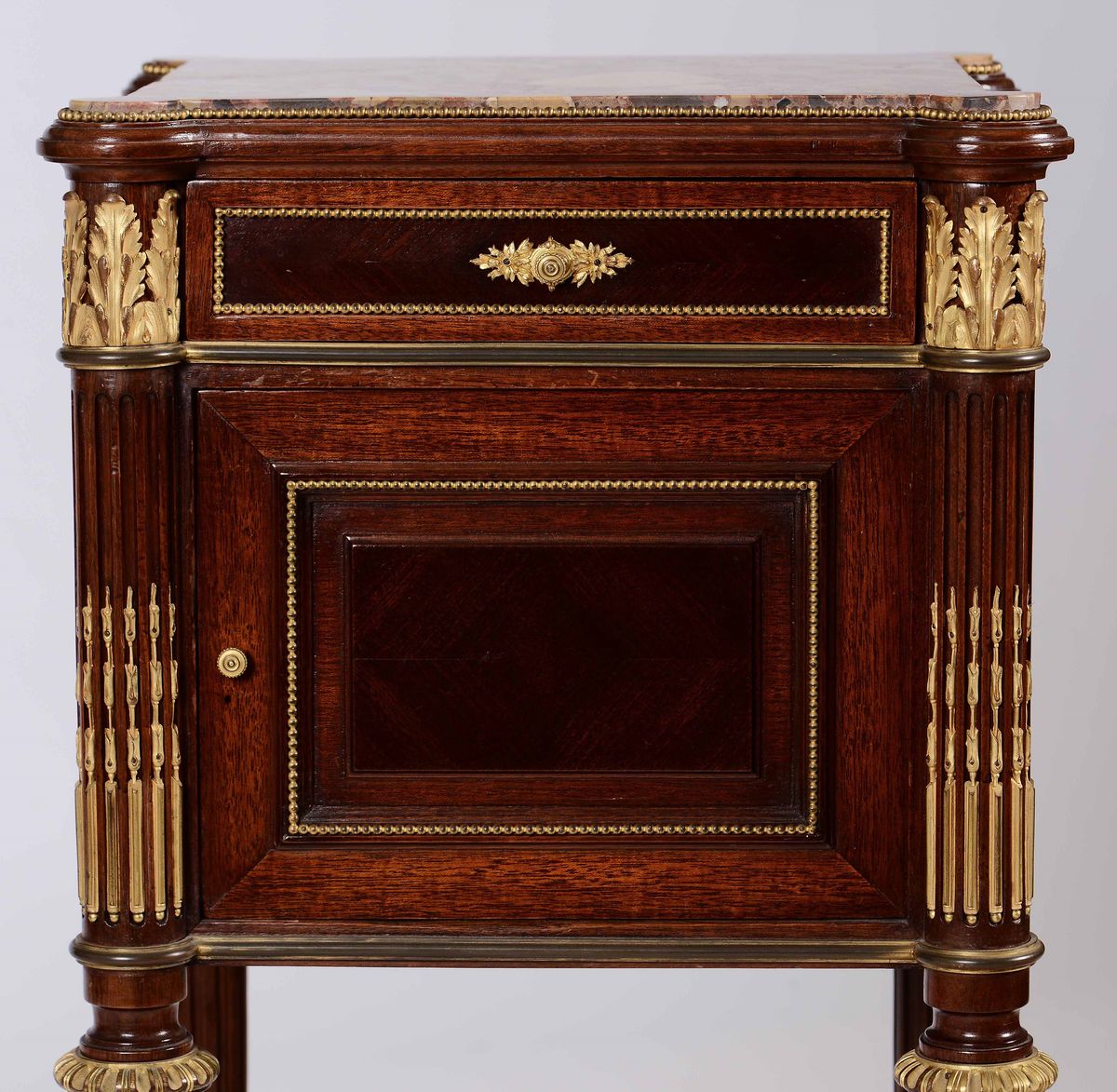 Comodino Napoleone III in Stile Luigi XVI, XIX Secolo