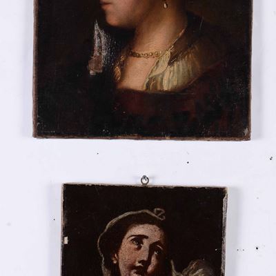 Scuola del XVIII-XIX Secolo Figure Femminili