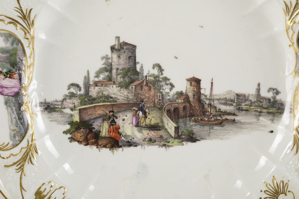 Coppia di Piatti Meissen, 1751 Circa