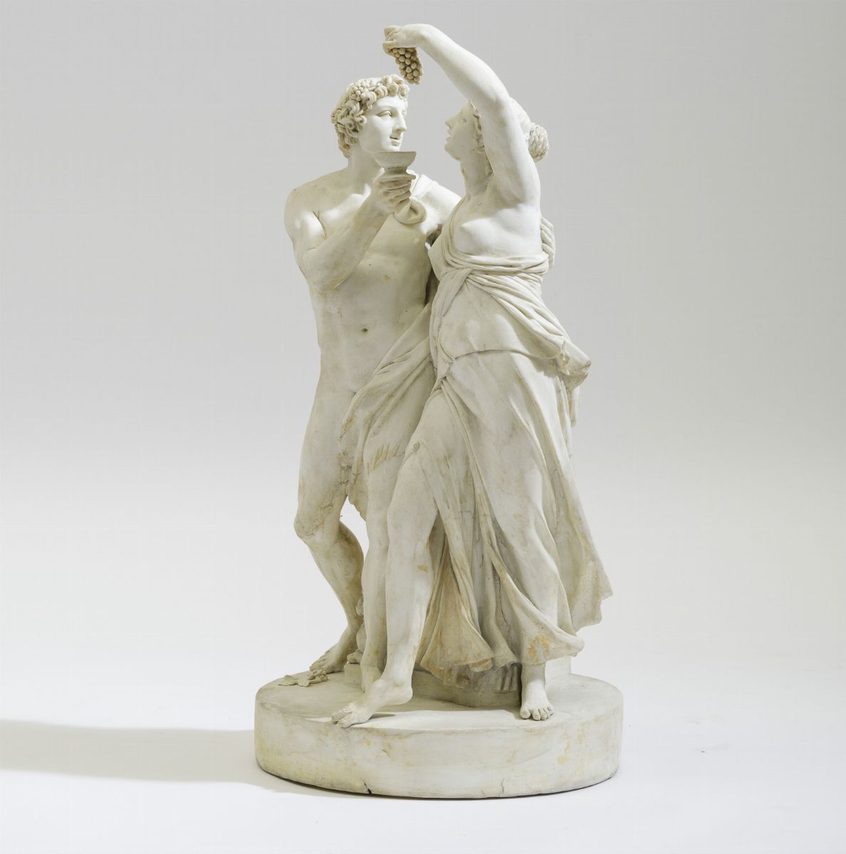 Grande Scultura “arianna e Bacco” Manifattura Indeterninata, XIX Secolo