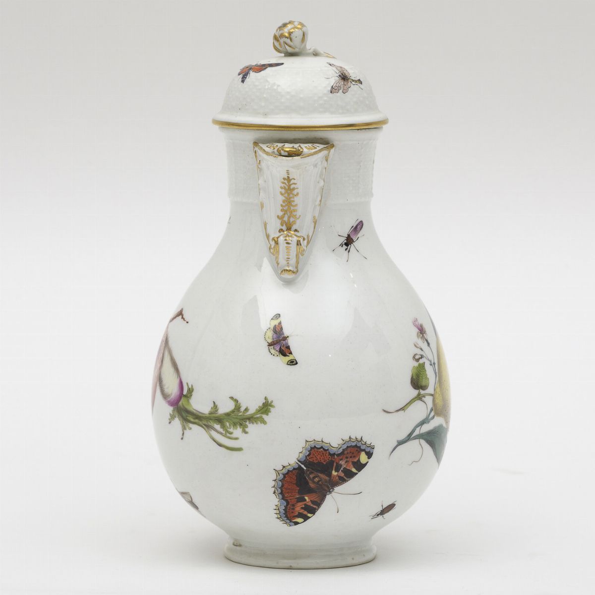 Una Caffettiera e un Coperchio Meissen, 1745 Circa
