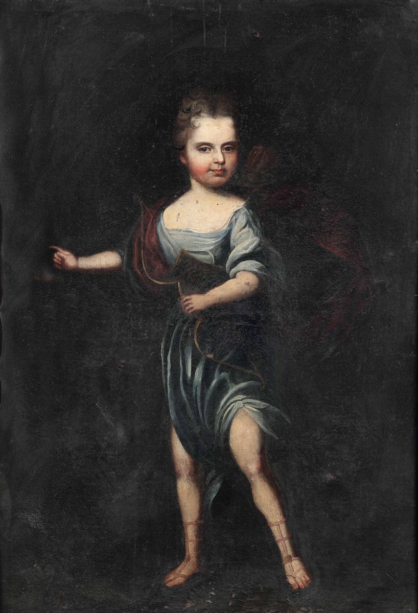 Scuola del XVIII Secoloritratti di Fanciulli in Veste di Figure Mitologiche