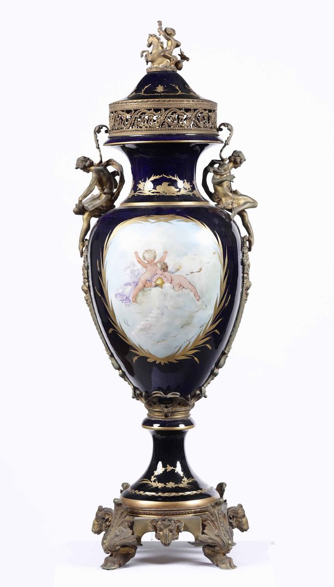 Grande Vaso Bruciaprofumi Francia, Fine del XIX o Inizio del XX Secolo