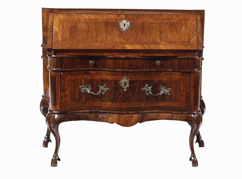 Ribalta Luigi XV lastronata, Emilia XVIII secolo  - Asta Importanti Sculture, Arredi e Oggetti d'Arte - Cambi Casa d'Aste