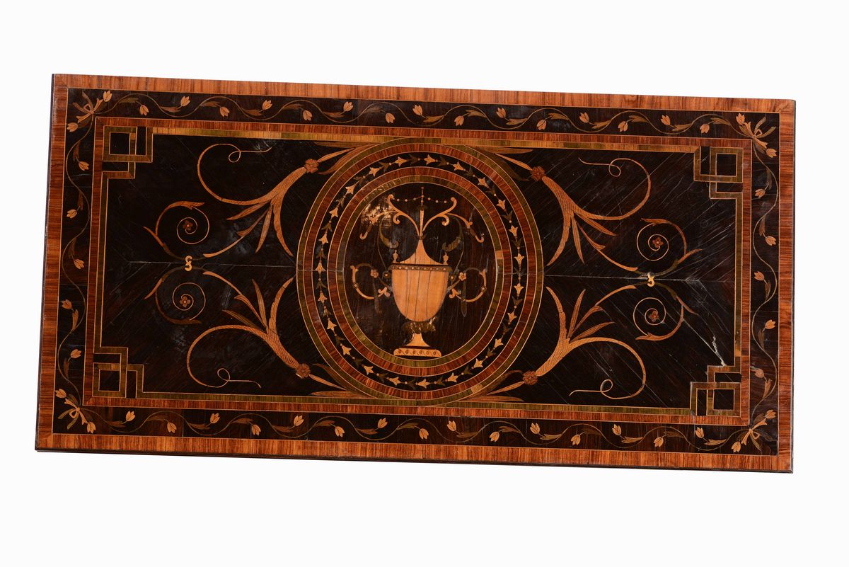 Tavolino da Gioco Luigi XVI Lastronato, Intarsiato e Filettato, Toscana Fine XVIII Secolo