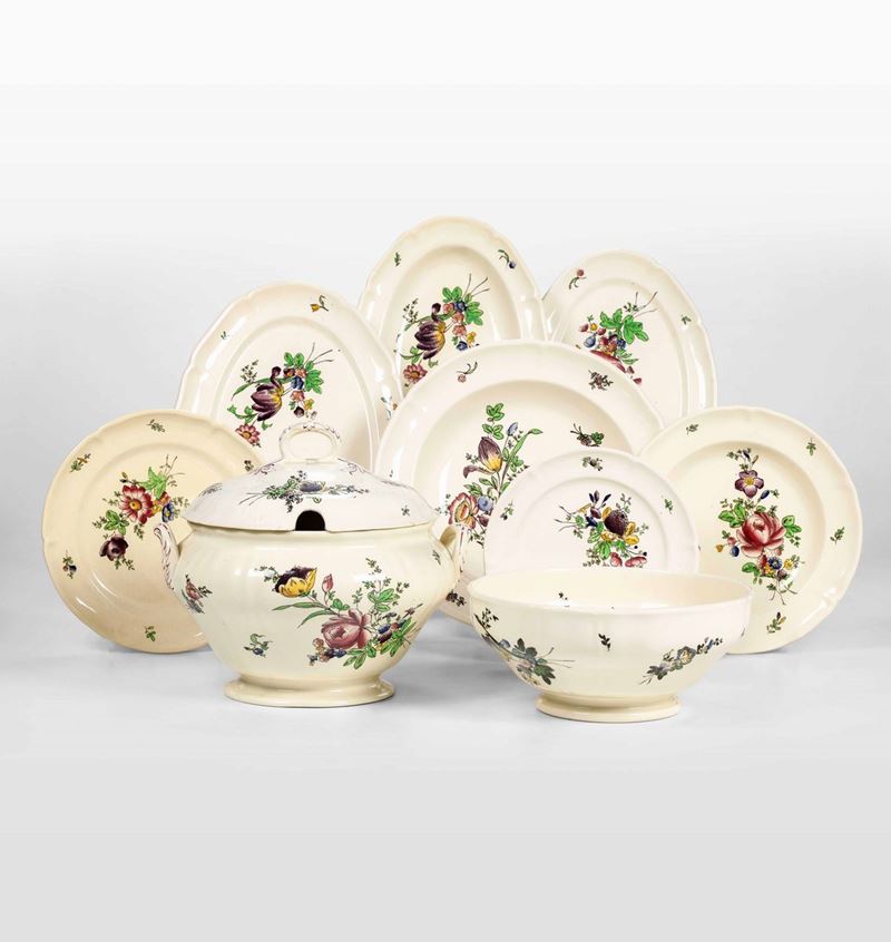Servizio da tavola Vecchio Lodi Laveno, Società Ceramica Richard (1840-1896), ultimo quarto del XIX secolo  - Asta L'Art de la Table - Cambi Casa d'Aste