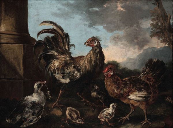 Angelo Maria Crivelli detto il Crivellone (Milano ?-1730 circa) Animali da cortile
