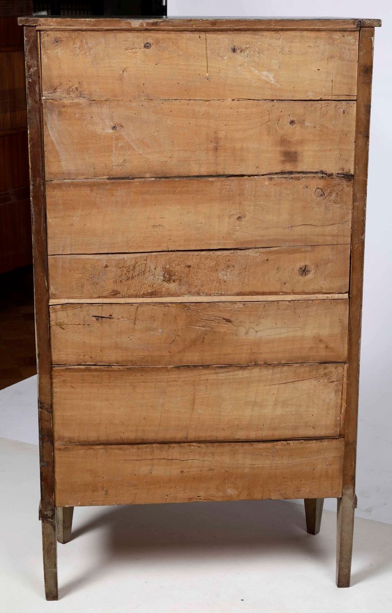 Secretaire in Stile Direttorio in Legno Dipinto