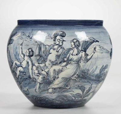 Vaso in Porcellana in Stile, XX Secolo