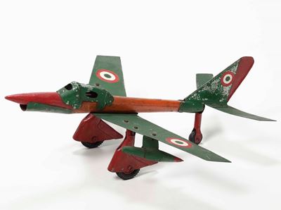 Aeroplano in Metallo Dipinto, XX Secolo