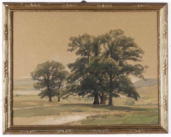 Pittore del XIX-XX secolo, Zuber? Paesaggio