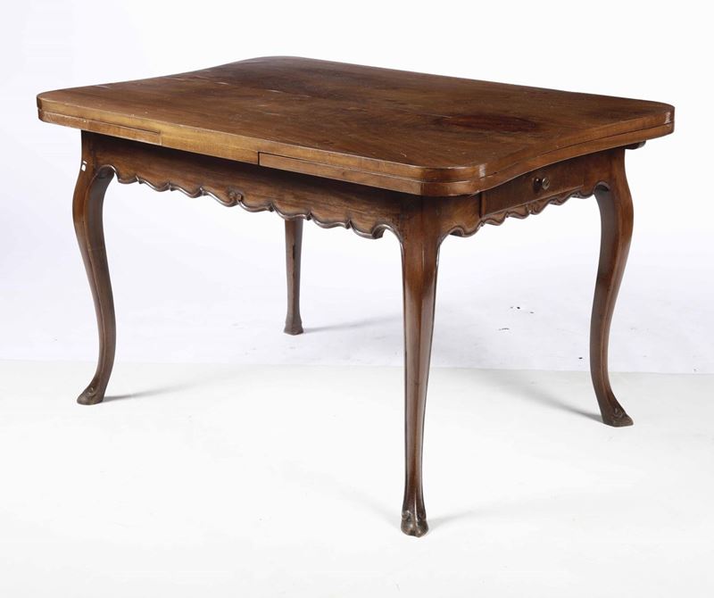 Tavolo allungabile in legno, XX secolo  - Asta Asta a Tempo | Antiquariato Ottobre - Cambi Casa d'Aste