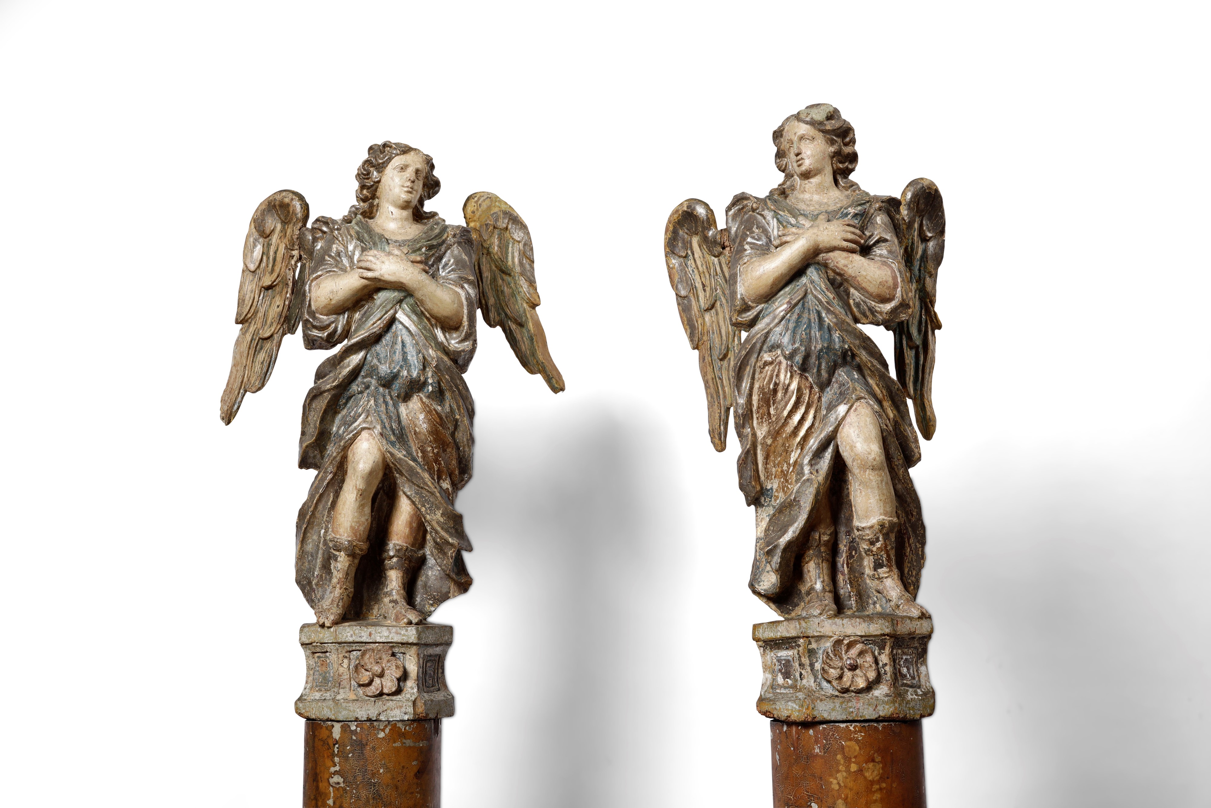 Coppia di Angeli. Arte Barocca Italiana del XVII Secolo