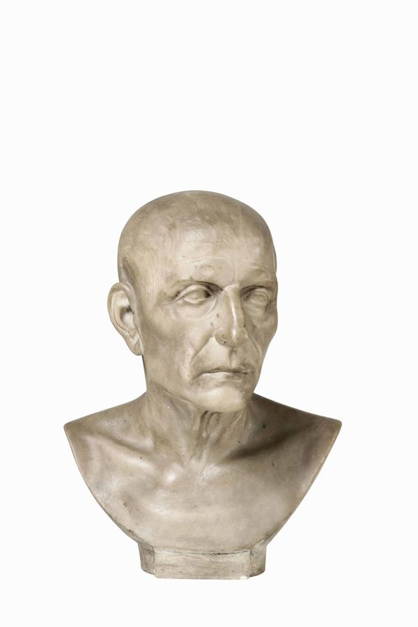 Busto in marmo raffigurante il c.d. Cicerone degli Uffizi Ignoto scultore italiano del XIX secolo
