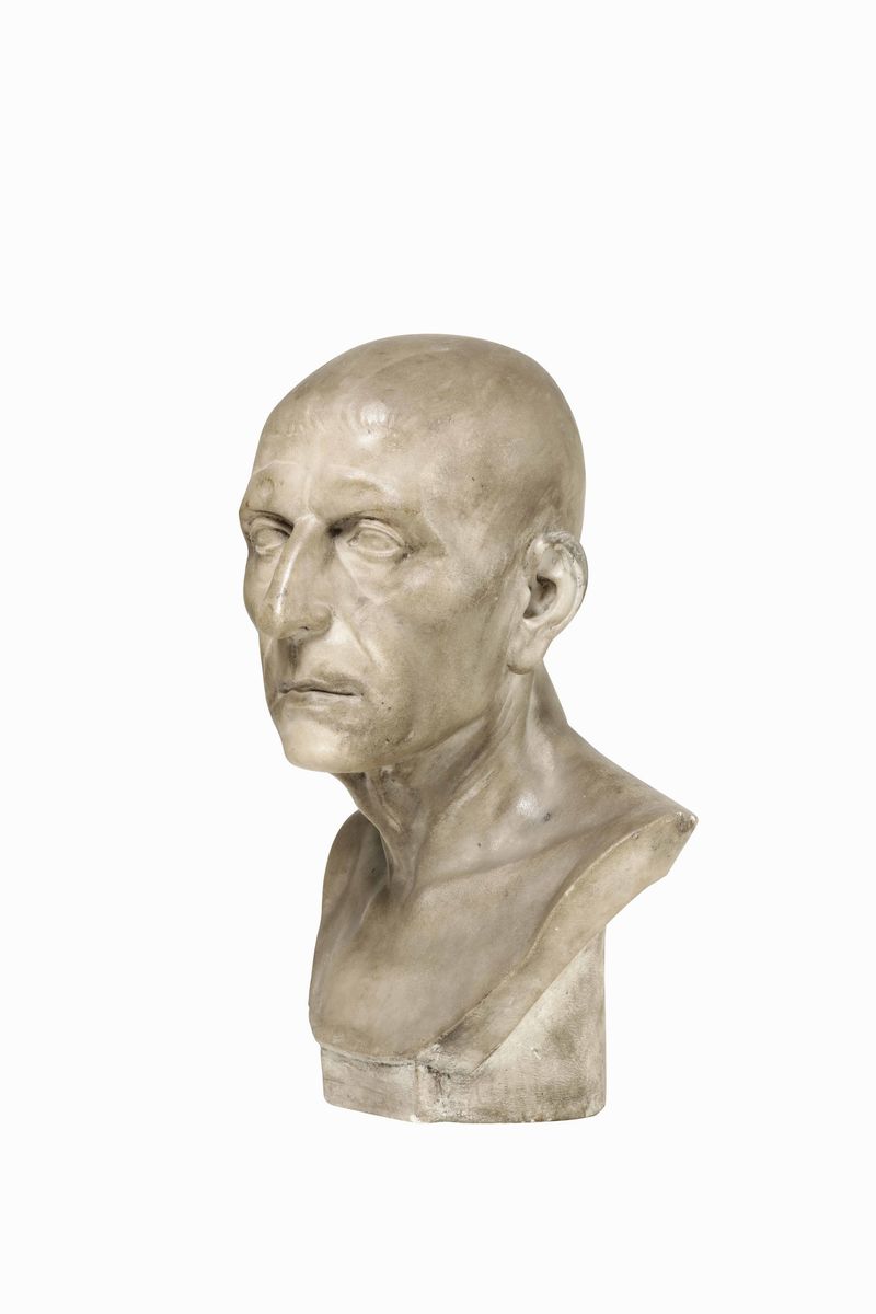 Busto in Marmo Raffigurante il C.D. Cicerone degli Uffizi Ignoto Scultore Italiano del XIX Secolo
