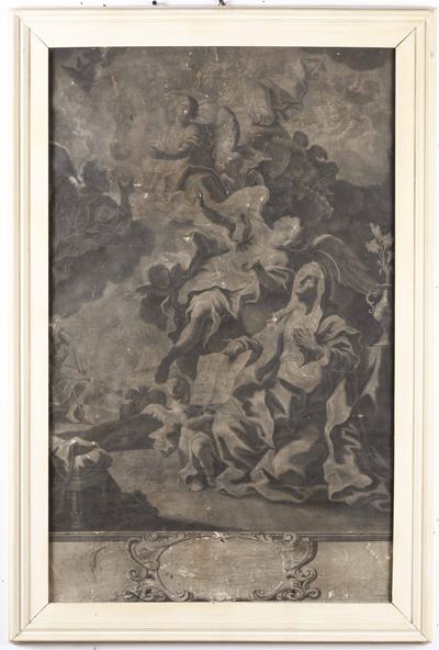 Incisore del XVIII secolo, Tre scene religiose, incisioni calcografiche
