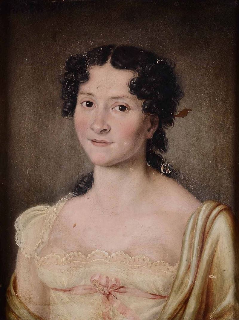 Francesco Hayez (1791 - 1882), ambito di Ritratto femminile  - Asta Dipinti del XIX e XX Secolo | Cambi Time - Cambi Casa d'Aste