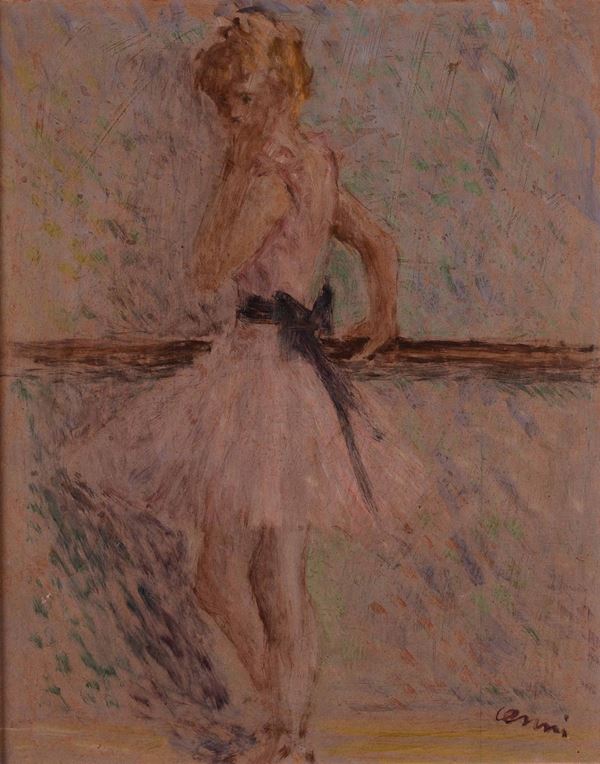 Renato Cenni (1906-1977) Ballerina alla sbarra