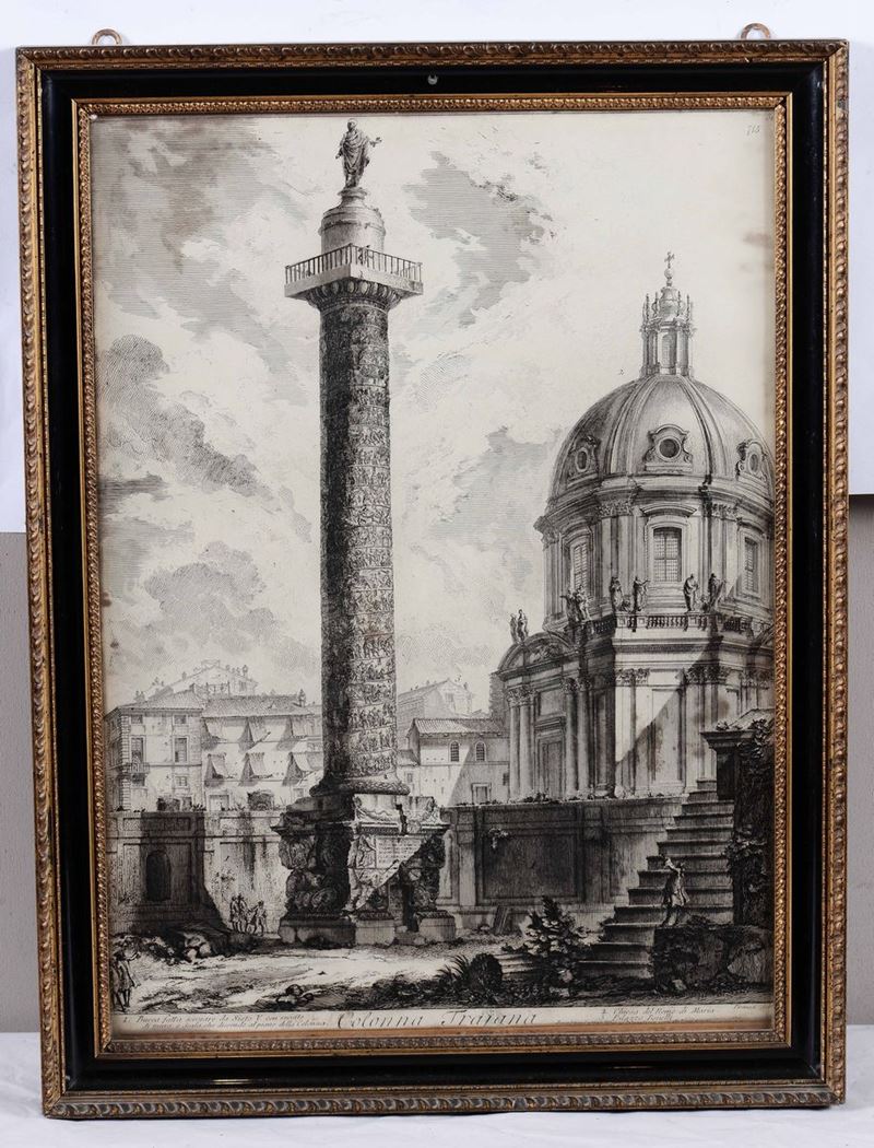 Giovanni Battista Piranesi (1720-1778) Colonna Traiana  - Auction Old Prints and Engravings | Cambi Time - Cambi Casa d'Aste