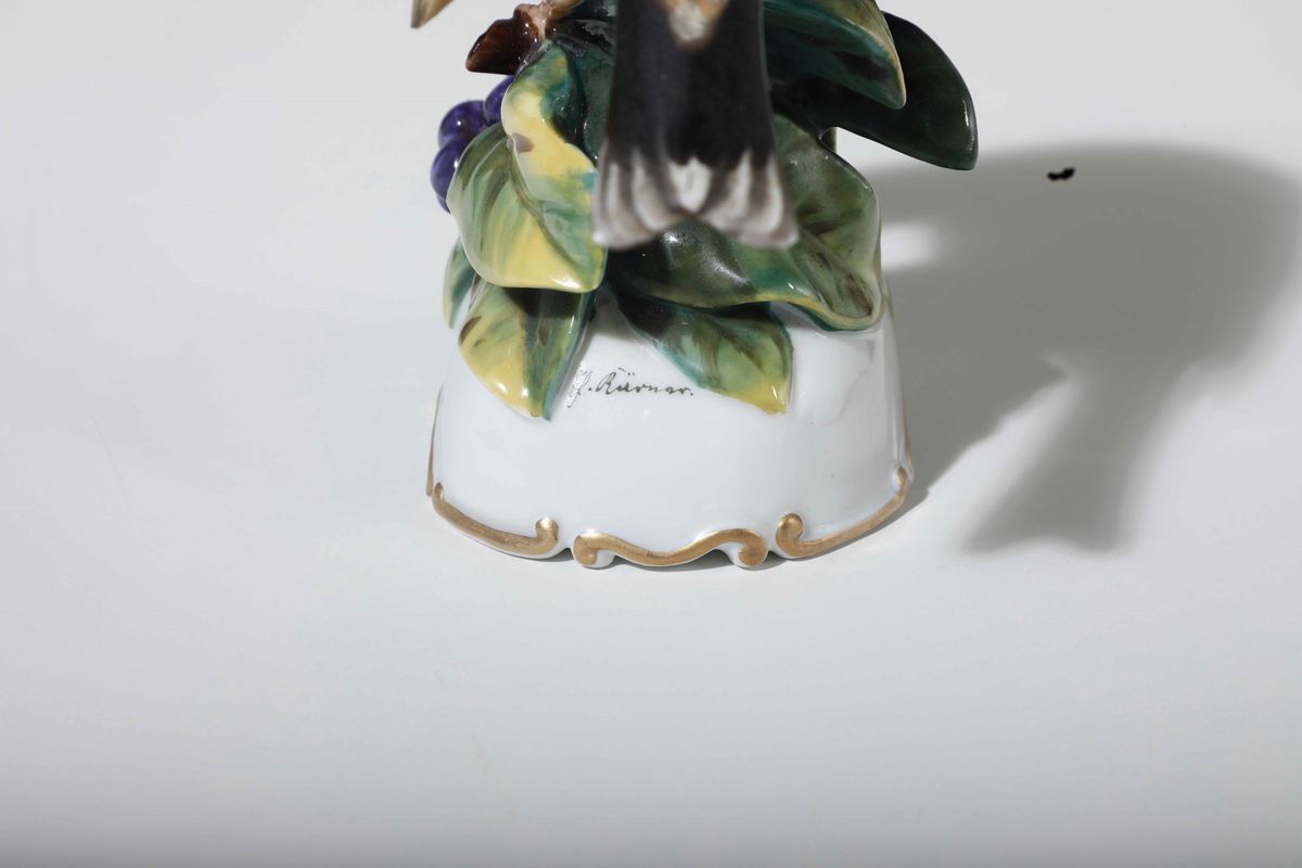 Figurina di Cardellino Germania, Manifattura Rosenthal, Prima Metà del XX Secolo