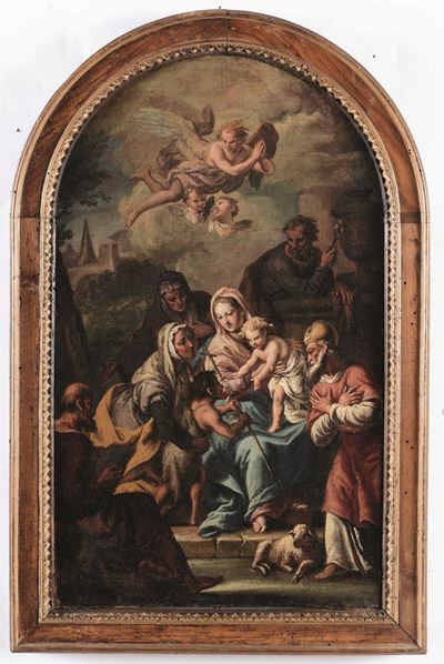 Scuola Veneta del XVIII Secolosacra Famiglia con San Giovannino