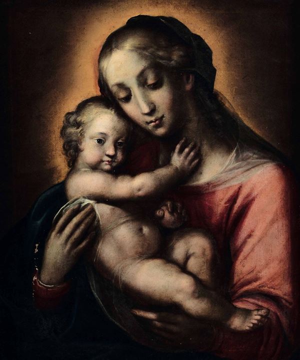 Orsola Maddalena Caccia (Moncalvo 1596-1676) Madonna con Bambino