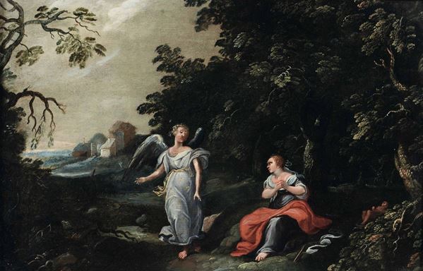 Simon Floquet (1634) Agar e l'angelo