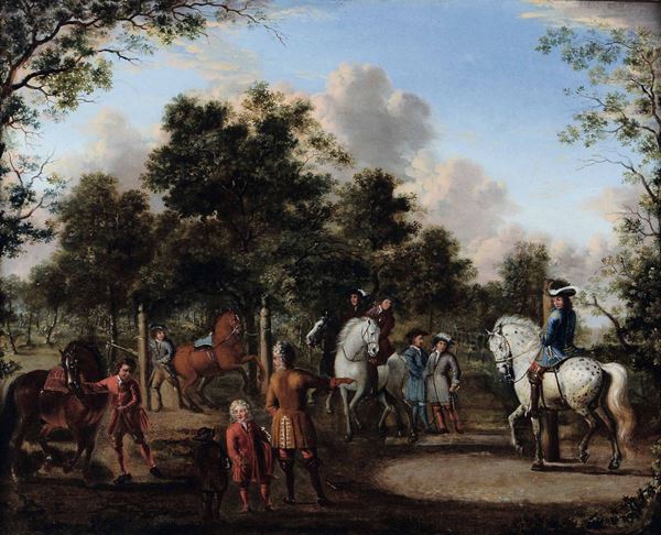 Barend van Kalraet (Haarlem 1619-1668) Uomini a cavallo
