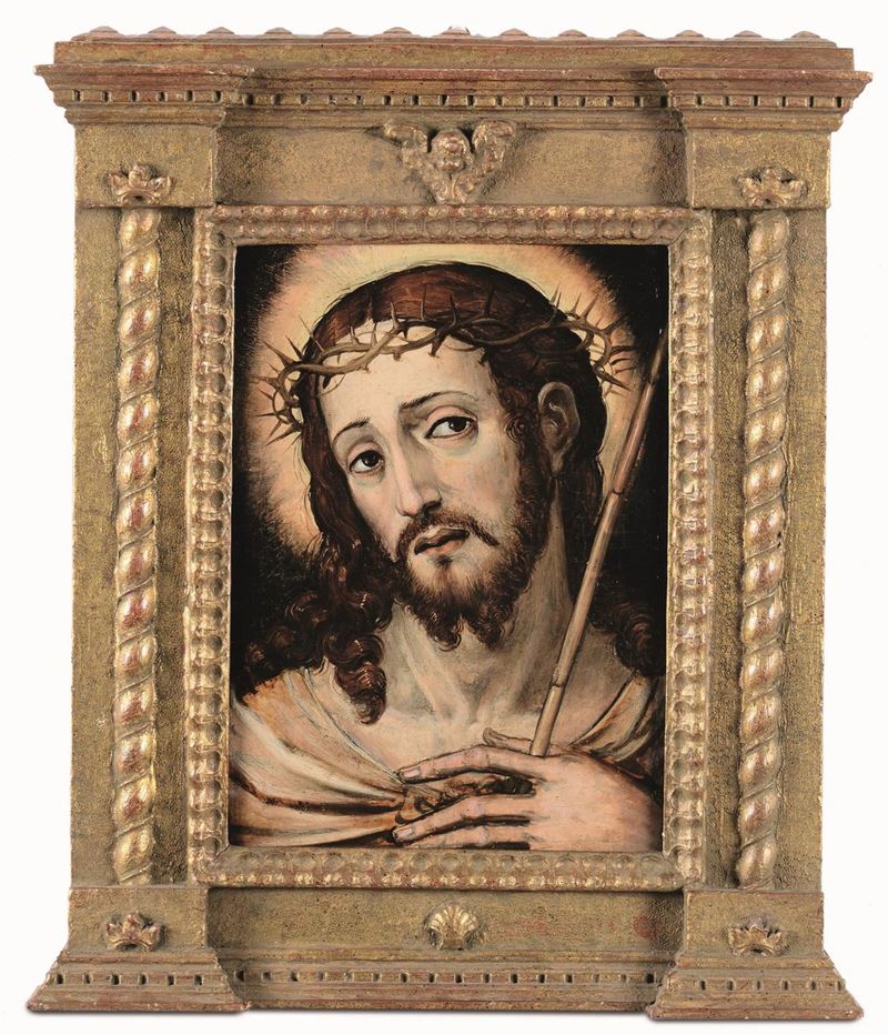 Scuola spagnola del XVI-XVII secolo Ecce Homo  - Auction Old Masters | Timed Auction - Cambi Casa d'Aste