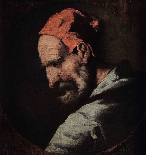 Pietro Muttoni detto Della Vecchia (Venezia 1603 - Vicenza 1678) Testa di vecchio barbuto