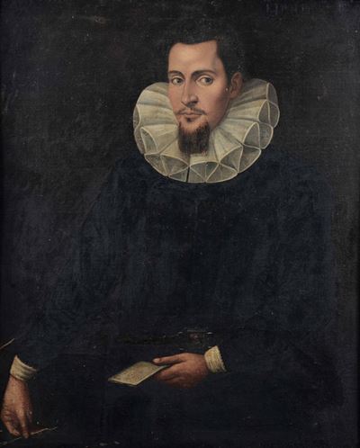 Scuola Italiana del XVII Secoloritratto di Gentiluomo con Lettera