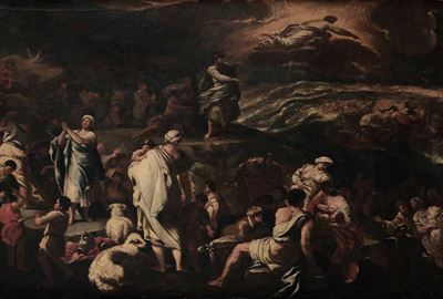 Luca Giordano (napoli 1634-1705), Copia Dala Traversata del Mar Rosso