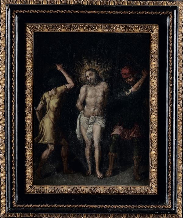 Scuola italiana del XVII secolo La flagellazione di Cristo