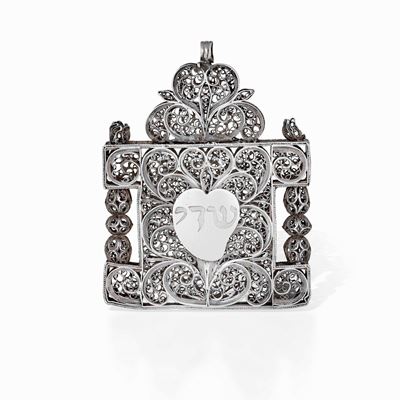 Shaddai in Argento. Manifattura del XIX-XX Secolo
