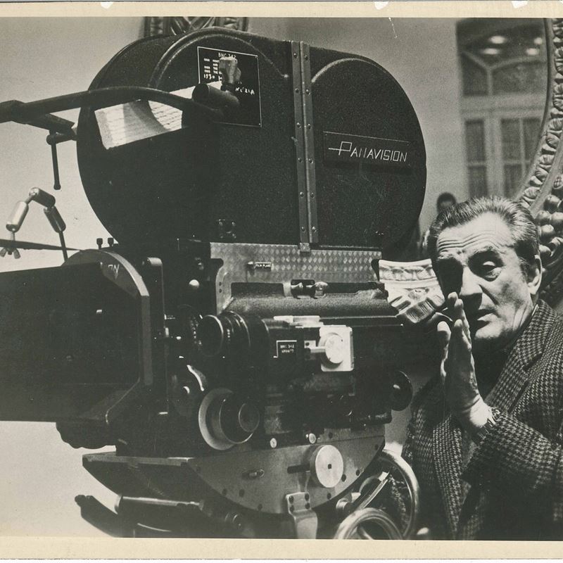 Luchino Visconti sul Set di “morte a Venezia”
