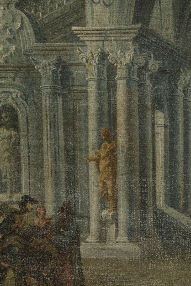 Nicolã² Bertuzzi (ancona 1710-1777) e Claudio Porroni (bologna 1705-1784)capriccio Architettonico...