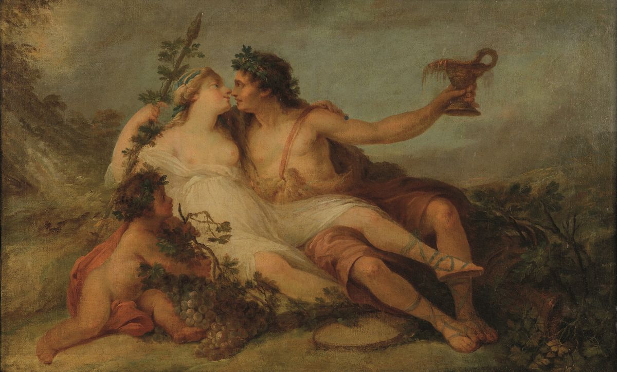 Scuola Francese della Fine del XVIII Secolovenere, Marte e Cupido