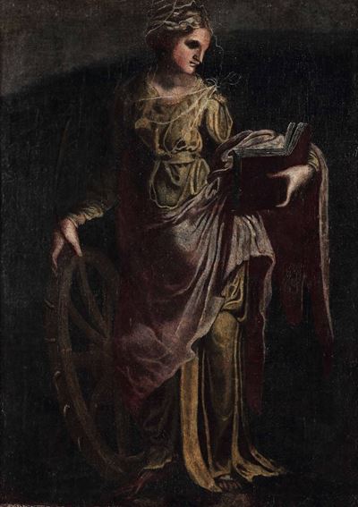 Giovanni Battista Naldini (firenze 1535-1591), Attribuito As. Caterina e S. Apollonia