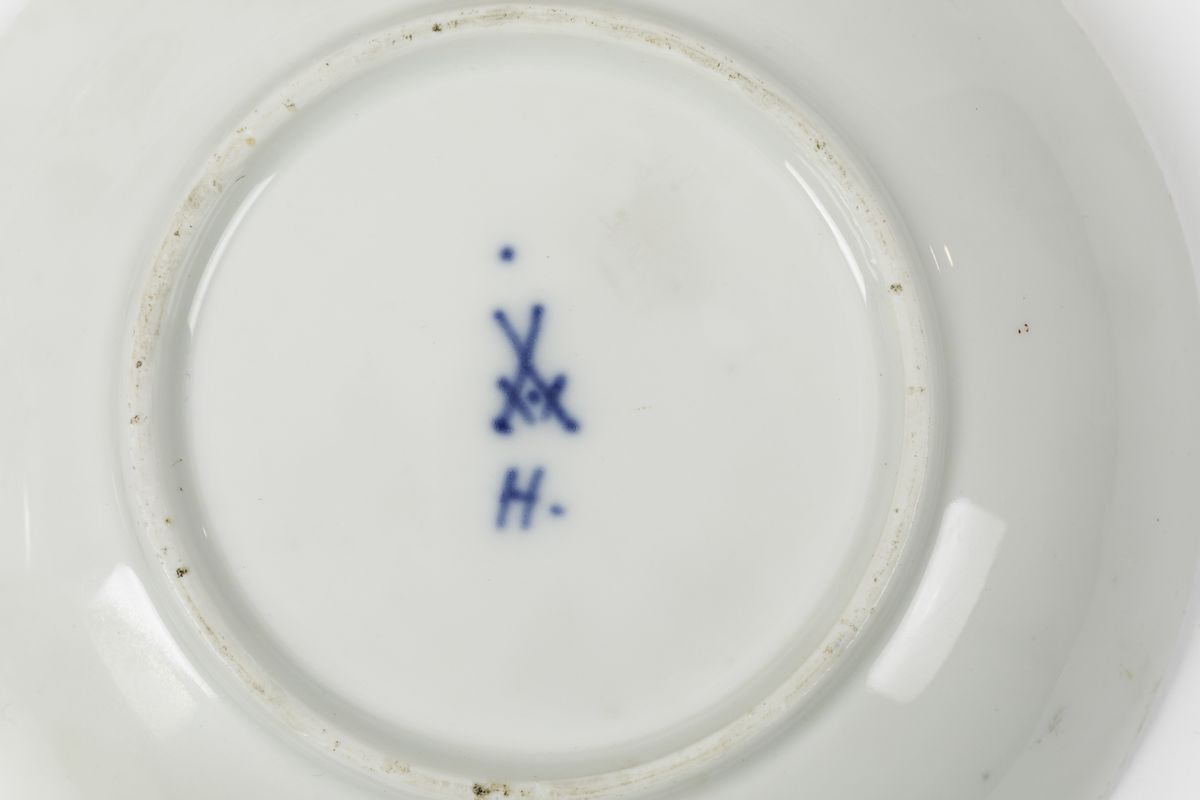 Due Tazze con Tre Piattini Meissen, 1763-1774