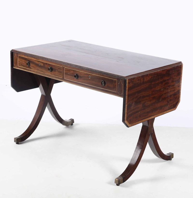 Tavolo in legno a bandelle, Inghilterra XX secolo  - Auction Fine Art September | Timed Auction - Cambi Casa d'Aste